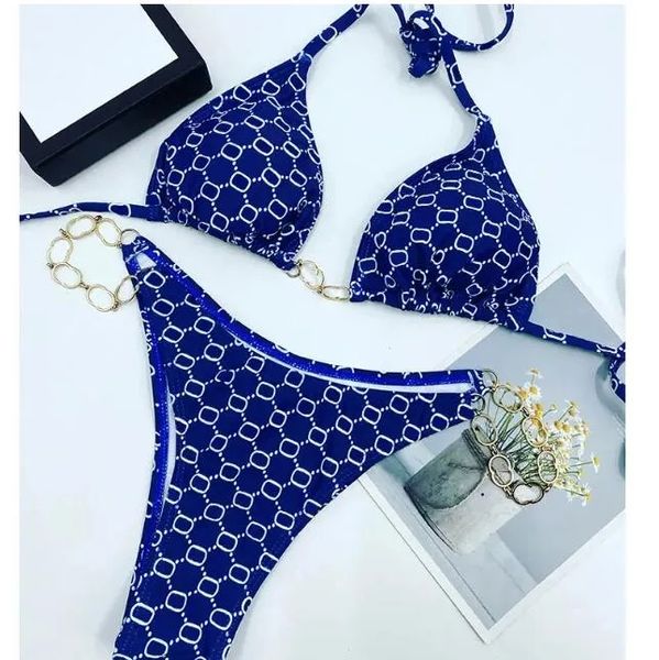 Costumi da bagno da spiaggia Intimo donna Lettera di marca Bikini Set Bikini sexy Costumi da bagno brasiliani Mini con etichette hot