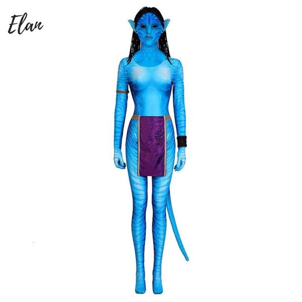 Feminino avatar traje mulher cosplay 3d impressão digital disfarce neytiri macacão elastano neytiri traje disfraz avatar mujer