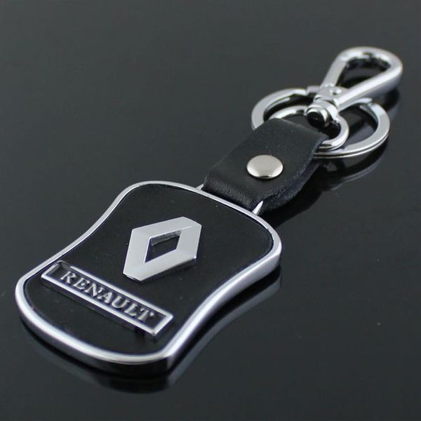 5 Stück / Menge Neuer Renault-Auto-Logo-Schlüsselanhänger Metall-Schlüsselanhänger 3D-Werbeschmuckstück Autozubehör keyrings204W
