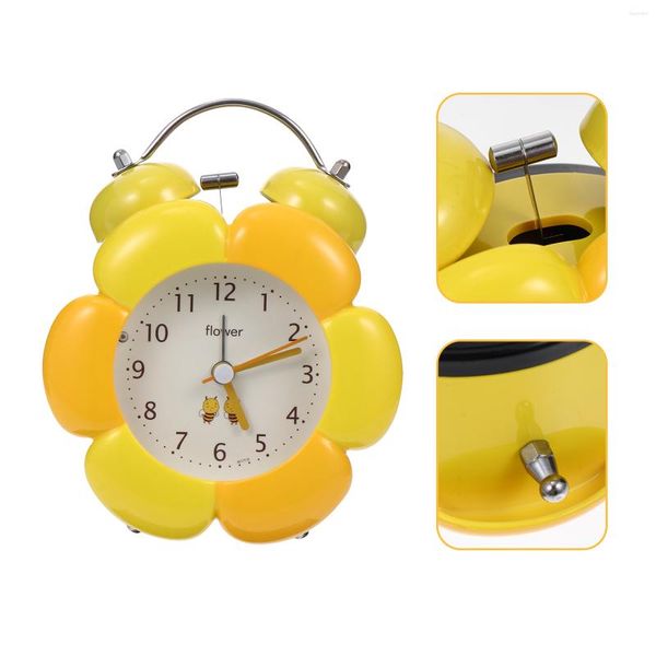 Orologi da tavolo Sleep Sunflower Alarm Clock Student Usa la scrivania digitale Kids Seep Sother PVC Novel