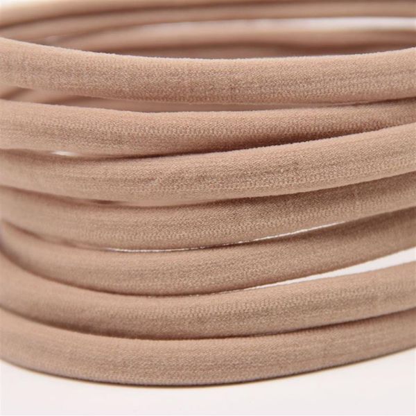 12 colori disponibili fasce per capelli in nylon per neonate TAN NUDE Fascia per capelli in nylon Fascia per capelli per bambini Fasce elastiche in nylon Bulk Soft Thin Sup243C