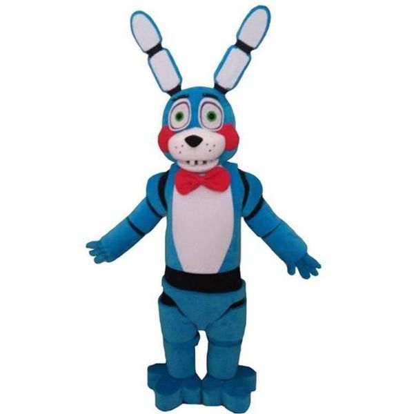 2020 Sconto di fabbrica Cinque notti al costume FNAF di Freddy Creepy Blue Bunny costume della mascotte Halloween Natale Birthda299p