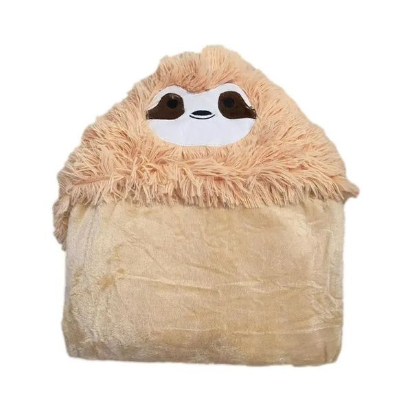 Cobertor com capuz lance manto envoltório wearable animal dos desenhos animados com capuz confortável e macio capa para meninas adultos crianças 230928
