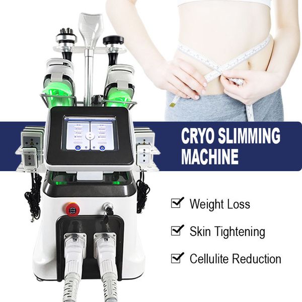 Cryoskin Yağ Donma Kriyoterapisi 360 Derece Donma Ultrasonik Kavitasyon Lipo Lazer Kriyo Evde Salon Makinesi