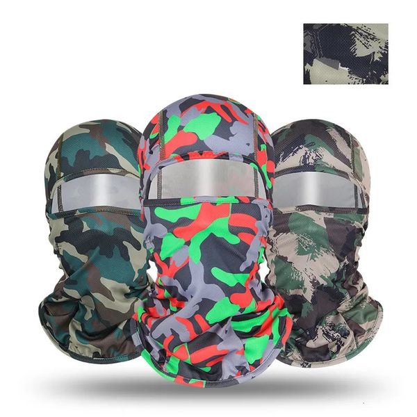 Beanie Skull Caps Einloch-Camouflage-Camouflage im Freien winddicht Männer Radfahren Maske Beanie Sonnenschutz Ride Unisex Frauen Balaclava Ski Cap 231005