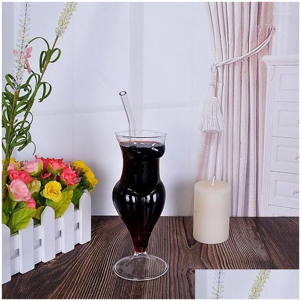 Weingläser, Weingläser, 1 Stück, Champagner-Cocktailglas, nackt, personalisiertes Stielglas, handgefertigt, für Bar, Haus, Garten, Küche, Esszimmer, Bar, Drinkw Dhfto