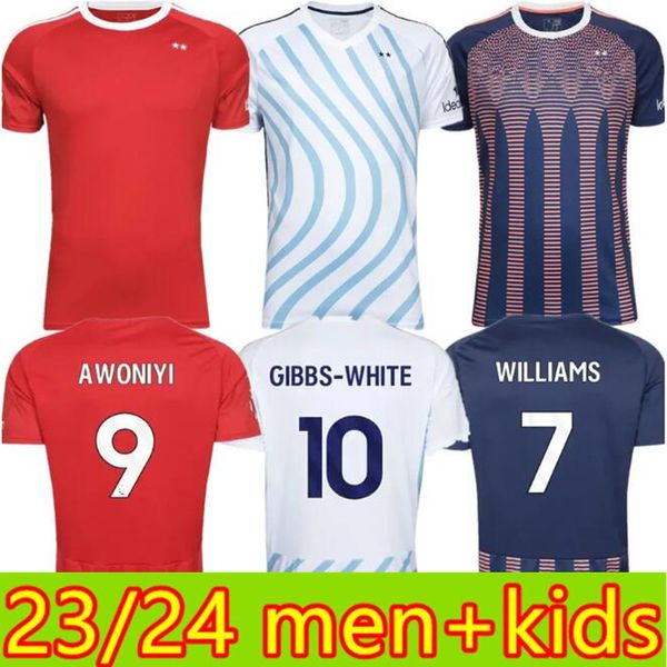 2023 24 Männer + Kinder LINGARD McKENNA Fußballtrikots GRABBAN Johnson 23 24 Forest Awoniyi KROVINOVIC ELANGA Fußballtrikot-Set