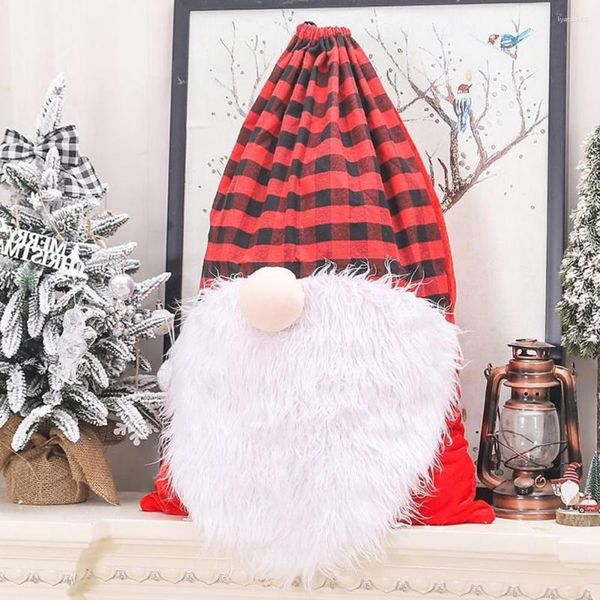 Decorazioni natalizie Sacchetti regalo festivi Stravaganti modelli di bambole extra senza volto Sacchi di Babbo Natale per decorazioni Dare riutilizzabili