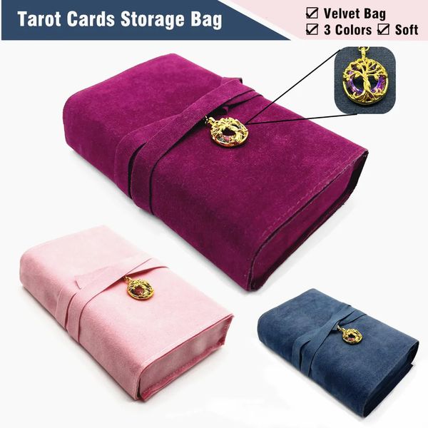 Outdoor Games Activities Tarot Pouch Cards Storage Bag Velvet Cloth Pink Purple Blue Witch Divination Accessories Jewelry Astrology Dice Bag L749 230928
