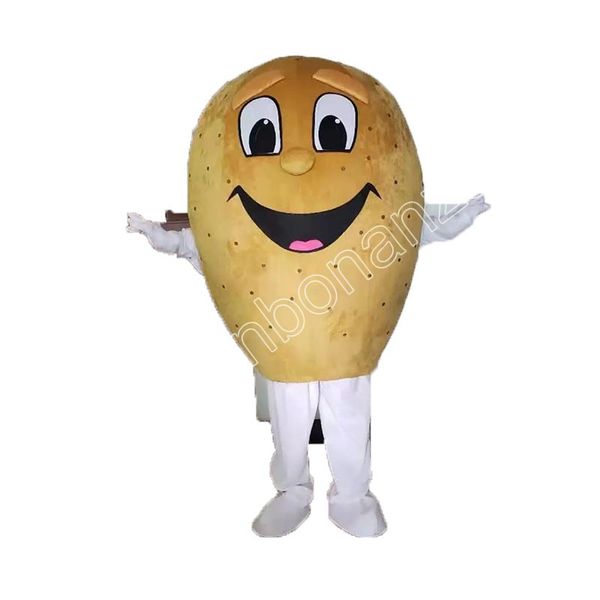 2024 Mr Potato Costumi della mascotte Costume da personaggio dei cartoni animati di Halloween Vestito da festa di Natale all'aperto Abbigliamento pubblicitario promozionale unisex