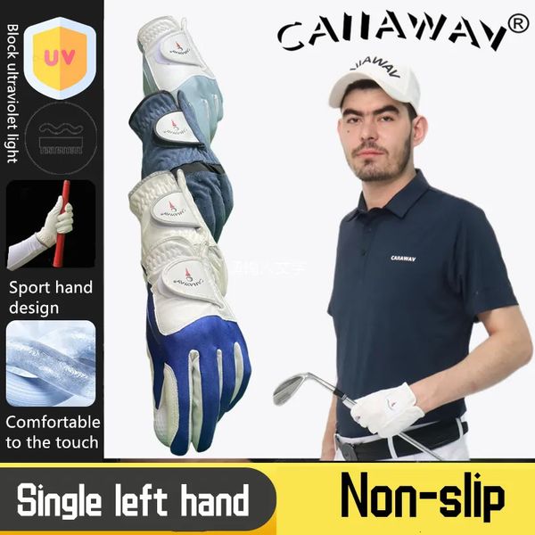 Andere Sportartikel CAIIAWAV Golfhandschuhe rutschfest bequem atmungsaktiv und verstellbar GOLF Herren linke Hand Outdoor-Sportarten 231005