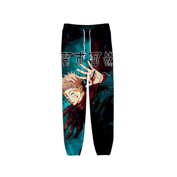 Unisex Japon anime jujutsu kaisen ter pantolon 3d joggers pantolon pantolon erkekler giyim hip hop pantalon homme eşofmanlar2810