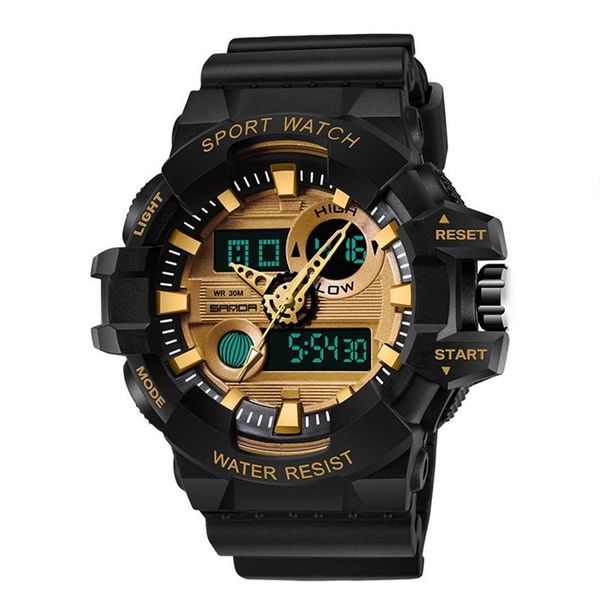 Relógio digital esportivo masculino tendência g shok militar à prova d'água relógios led luminoso gshock relógio de pulso masculino casual rel331l