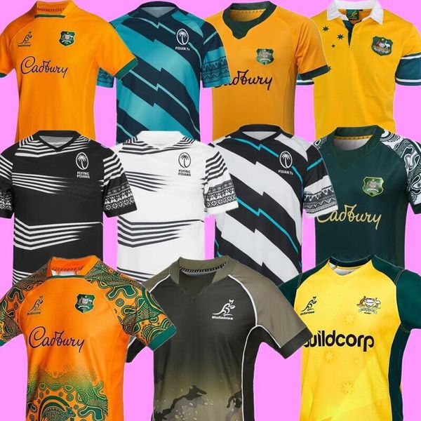 2022 WALLABIES INDÍGENA ouro Australian Rugby Fiji WALLAROOS Kangaroos PRIMEIRAS NAÇÕES 22 23 todas as camisas da equipe nacional tamanho S-5XL 888