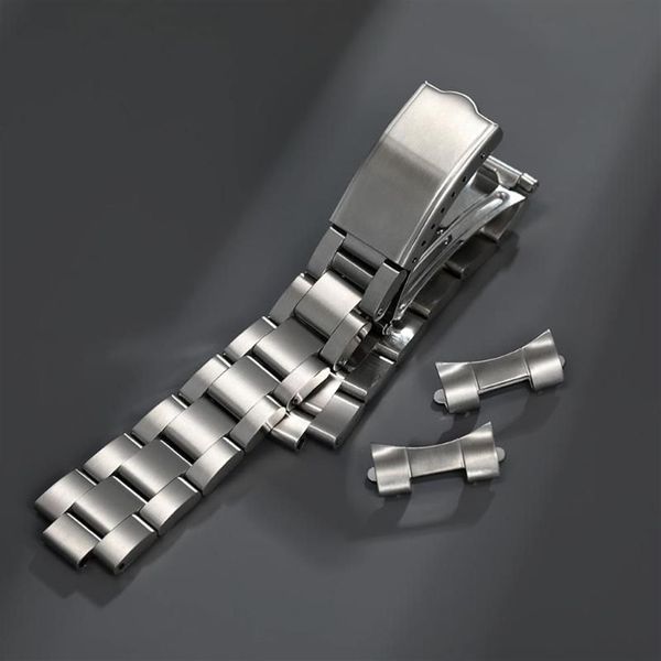 Cinturini per orologi 18mm 19mm Oyster cinturino in acciaio inossidabile massiccio adatto per 5240E