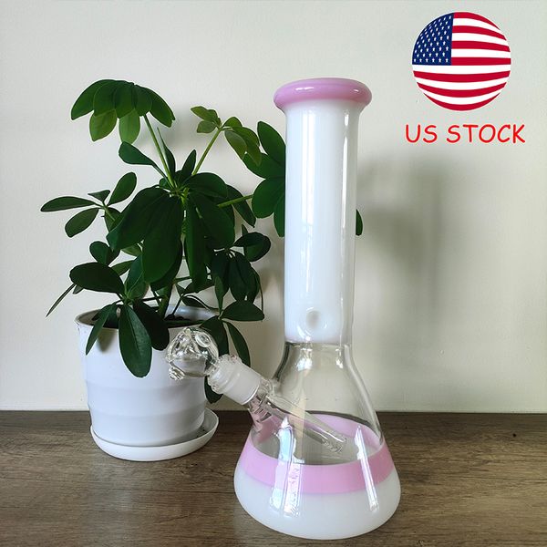 Bong con base elegante bicchiere rosa da 12,6 pollici con perc. downstem diffuso