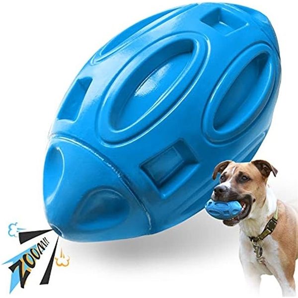 Cão brinquedos mastiga squeaky para mastigadores agressivos borracha filhote de cachorro mastigar bola dentes moagem limpeza durável brinquedo de estimação médio grande raça 230928