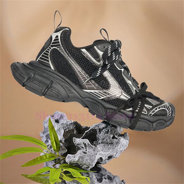 Tasarımcı spor ayakkabılar 3.0 lüks tripler sıradan ayakkabı spor sporu spor ayakkabı kadın erkek tabağı koşu ayakkabı eğitmenleri siyah şeridi