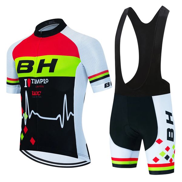 Conjuntos de camisa de ciclismo 2023 bh equipe roupas de bicicleta dos homens verão estrada wear corrida roupas conjunto secagem rápida ropa ciclismo maillot 230928