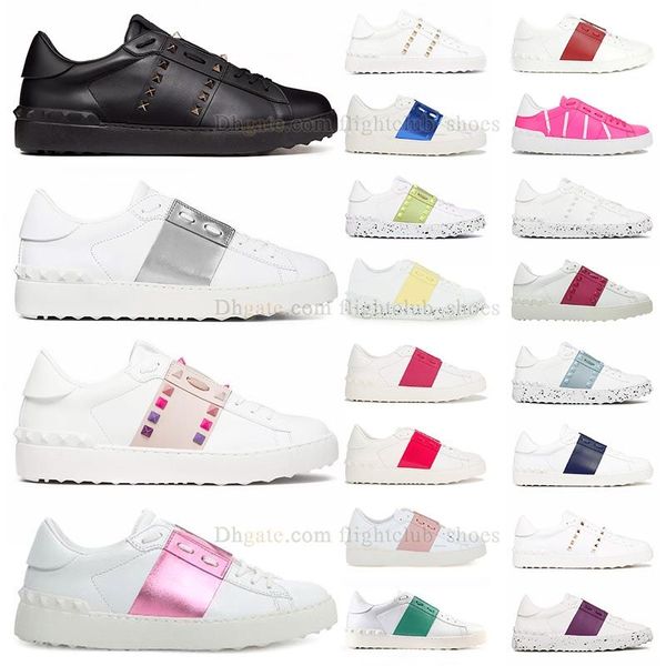 Klassische offene Turnschuhe, Freizeitschuh, Valentinstag, Herren, Damen, Schwarz, Weiß, Blau, Silber, Rot, Gelb, Nieten, Italien, Damen, Spikes, Patchwork-Turnschuhe, Segeltuchschuhe, große Größe, US 12