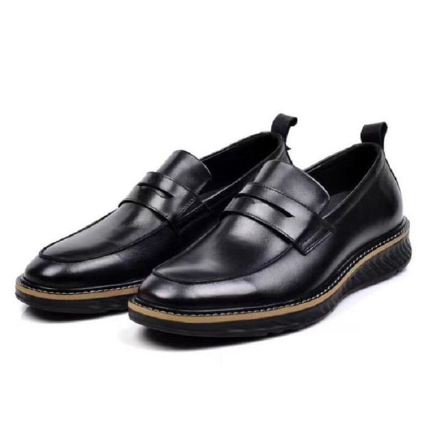 Männer Britischen Business Casual Leder Schuhe Männer High-end-Einfarbig Kleid Full Grain Kuh Leder Schuhe Für Männer 10A5