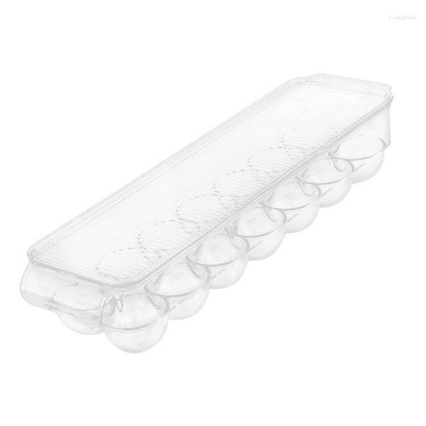 Garrafas de armazenamento suporte para ovos, para porta de geladeira, plástico de alta qualidade, portátil, transparente, frutas, alimentos, ovos, recipiente, bandeja