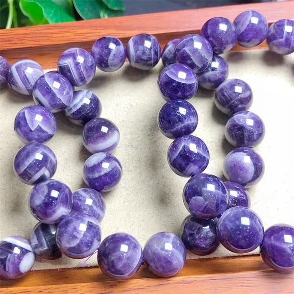 Strang Natural Dream Amethyst Armband Mode Frauen Heilung Schmuck Edelstein Reiki Energie Stein Urlaub Geschenk 12/14 mm