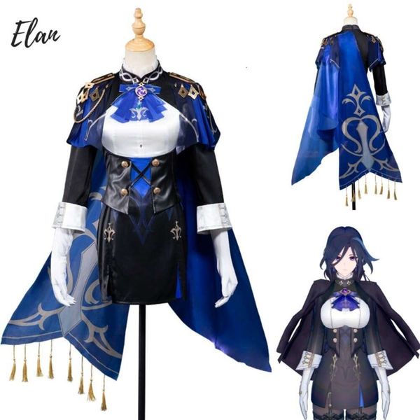 Costume cosplay Genshin Impact Clorinde da donna sexy Fontaine Champion Duelist Clorinde Costumi Anime Halloween Comic Con Outfit