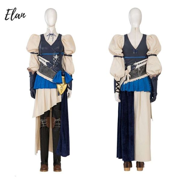 Donna Ff16 Jill Costume Cosplay Travestimento Fantasy 16 Jill Dress Costumi e accessori Costumi di Halloween per le donne Taglia personalizzata