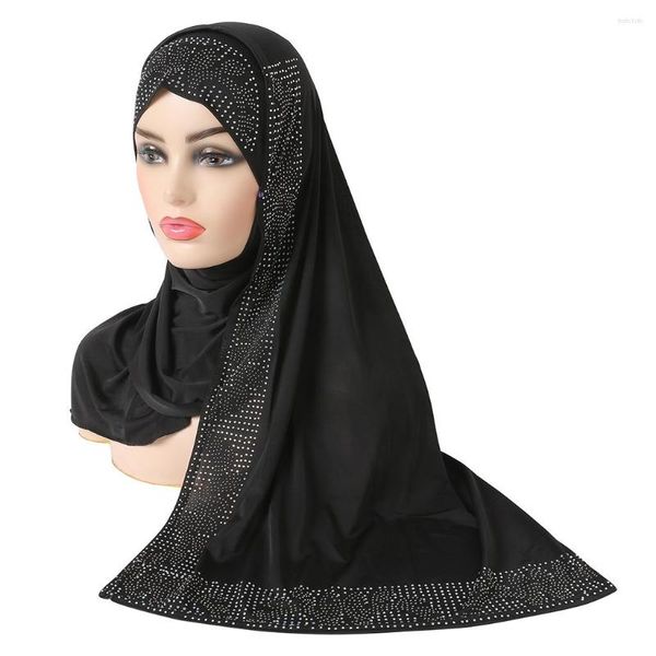 Abbigliamento etnico H1403 Indossare Amira Hijab musulmano con avvolgere Moda Sciarpa islamica Copricapo da donna Turbante Cappellino Cofano Foulard