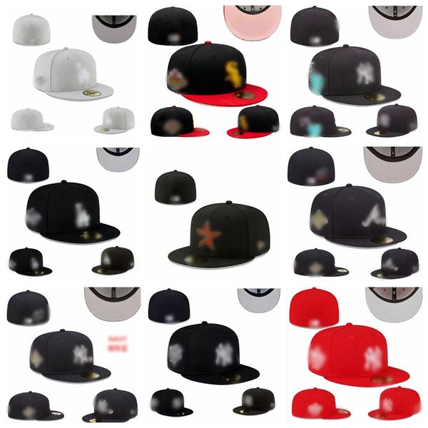 Unisex All Team More Baseball Capt Pitted Hat для Mens Sport Bucket Hat Designer Hip Hop Adult Flat Peak Men Женщины с полным закрытым размером 7-8