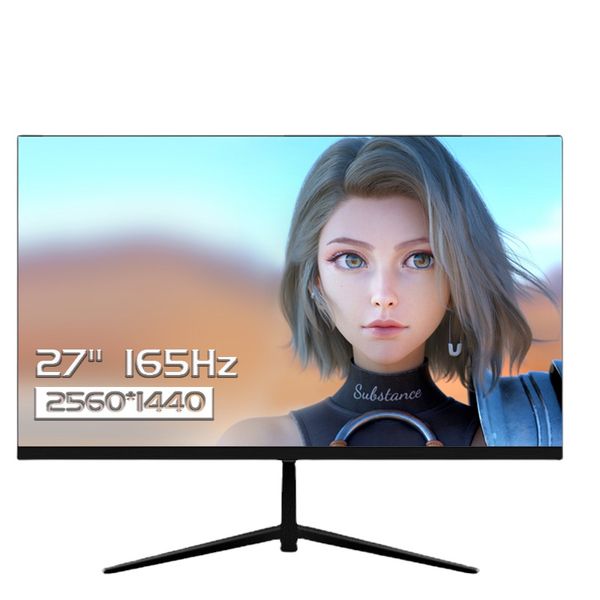 Monitor de jogo de 27 polegadas 2K 144Hz / 165Hz Tela de exibição 1ms GTG HDR Resolução 2560 1440 Desktop / Laptop / Monitores portáteis /DP