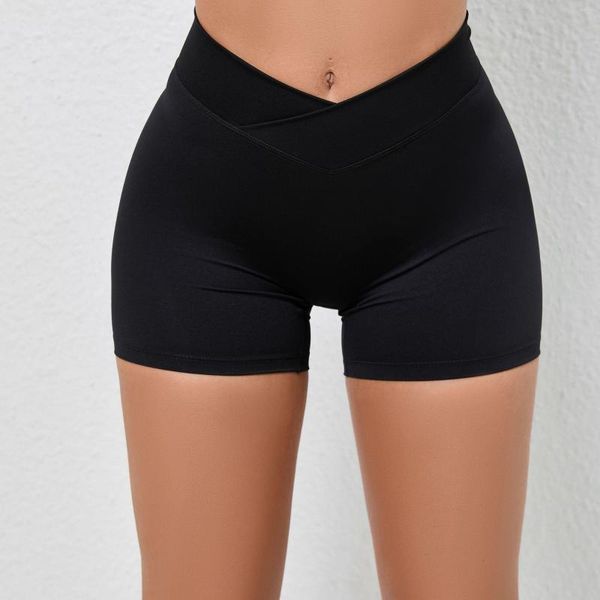 Shorts ativos yoga ginásio feminino roupas esportivas lycra para verde rosa vermelho azul preto curto push up deportivo mujer 2023