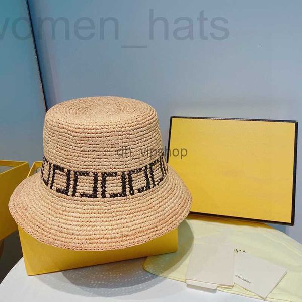 Шляпы Stingy Brim, дизайнерская соломенная шляпа Lafite, женские дизайнерские новые кепки из рафии, мужские летние солнцезащитные кремы для женщин, рыбак NiD226291F ZJRN