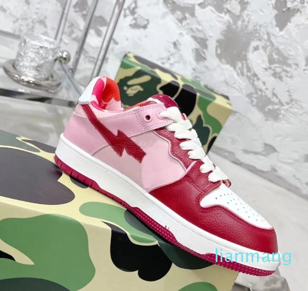 Couro clássico casual sapato camuflagem sta macaco forma macaco medicom brinquedo camo sk8 sapatos de moda