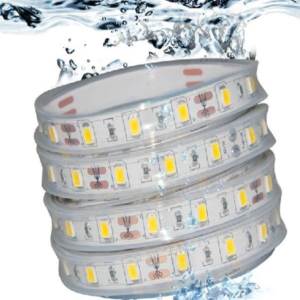 5M RGB 5050 LED-Streifen IP68 wasserdicht 12V 60LED M Verwendung unter Wasser für Schwimmbad Aquarium Badezimmer im Freien mit 44-Tasten-Fernbedienung C209m