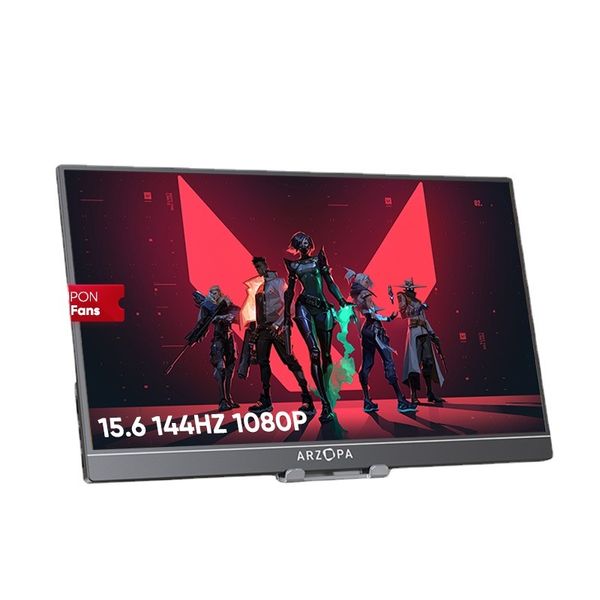 ARZOPA 15,6 144 Hz 1080P FHD tragbarer Gaming-Monitor HDR externer zweiter Bildschirm für Switch, Xbox, PS5, Laptop, PC, Mac G1-Spiel