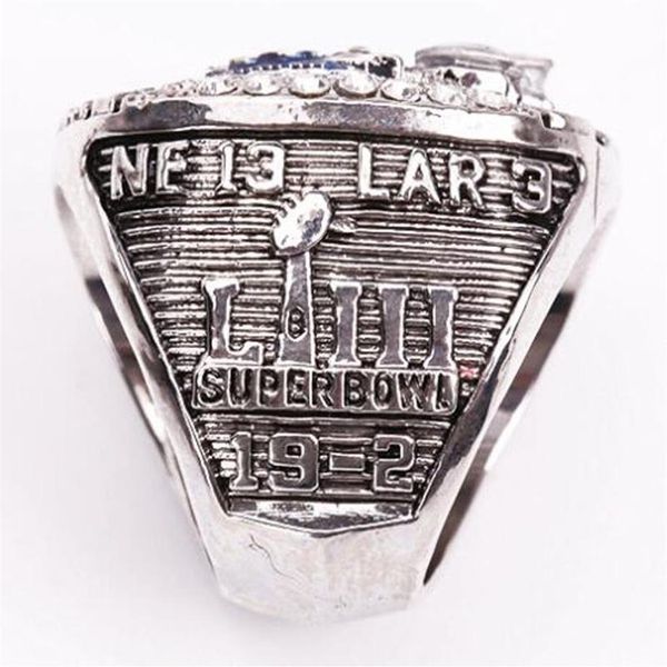 2020 Fans'Collection of Souvenirs New England 2018 - 2019 temporada Patriot s Championship Ring TidePresentes de feriado para amigos229j