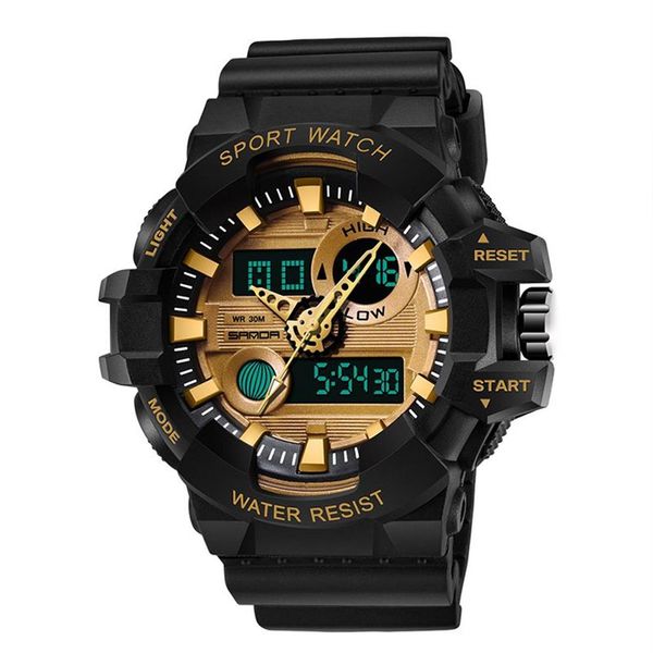 Relógio digital esportivo masculino tendência g shok militar à prova d'água relógios led luminoso gshock relógio de pulso masculino casual rel327e