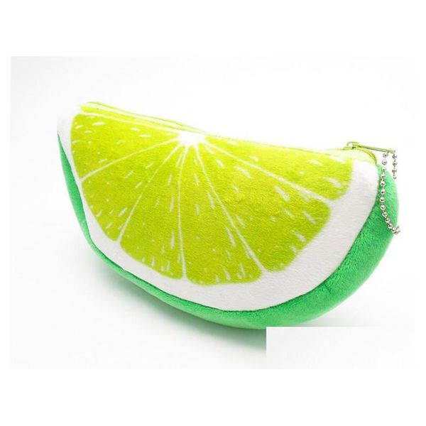 Federmäppchen Großhandel 12 Teile/los Nette Obst Fall Kreative Plüsch Wassermelone Tasche Für Kinder Geschenk Schreibwaren Beutel Schule Supplies1 Drop Otuax