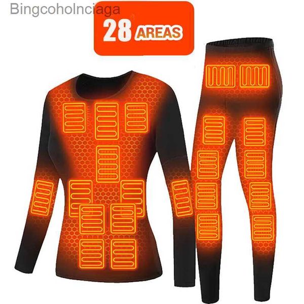 Roupa íntima térmica feminina nova zona 28 aquecida inverno homem terno aquecido roupa interior motocicleta usb aquecimento térmico elétrico calças de motocicleta homens esquiL231005