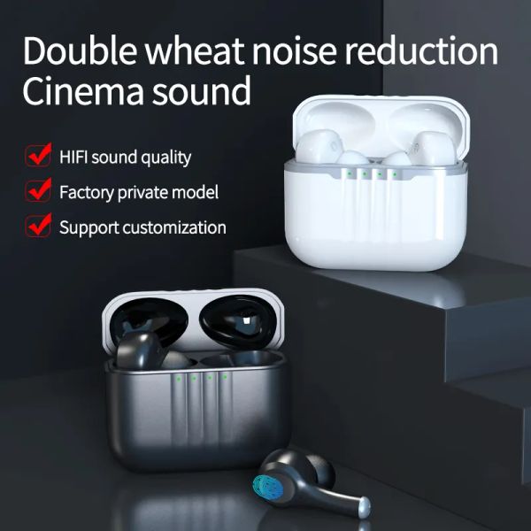 J7 tws fone de ouvido bluetooth tipo c enc cancelamento de ruído ativo à prova d' água com microfone para android e ios