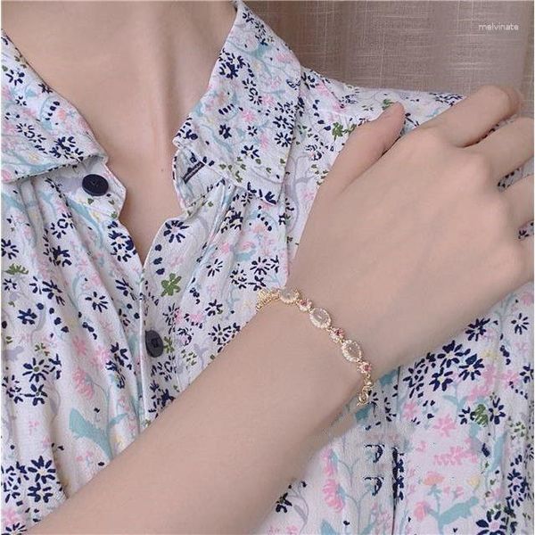 Браслет натуральный вишневый порошок ретро подарок для девочек с нишевым дизайнерским браслетом