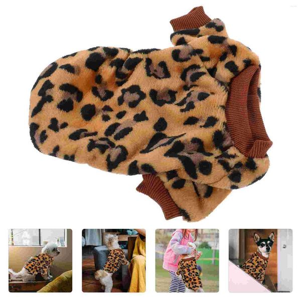 Abbigliamento per cani Abbigliamento invernale traspirante per animali domestici Maglione Accessorio per il calore Adorabile pile di corallo Abbigliamento per cuccioli Cani Gilet resistente all'usura