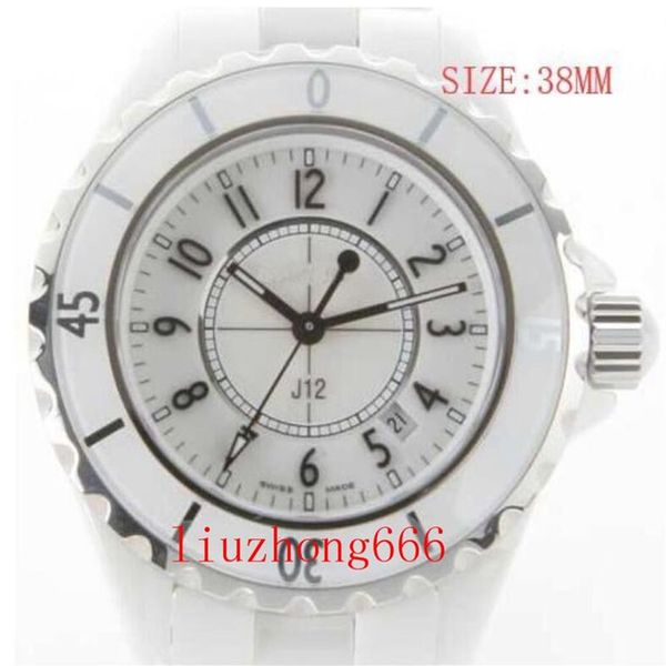 Полностью керамические качественные наручные часы с сапфировым стеклом, кварцевые женские часы с черным безелем, модные женские часы 12 Big Lady Watch2783