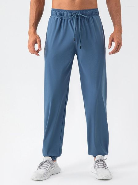 Pantaloni da uomo 2023 fitness casual nylon intrecciato fresco sentendo i pantaloni a sedere rapidi in giro per esercizio di gambe gust-fit pantaloni