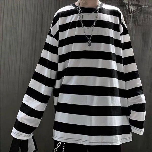 Männer Hoodies Herbst Schöne Herren Streifen Koreanische Hip Hop Lose Beiläufige Sweatshirts Frauen Übergroßen Hoodie Plus Größe Kleidung Männer