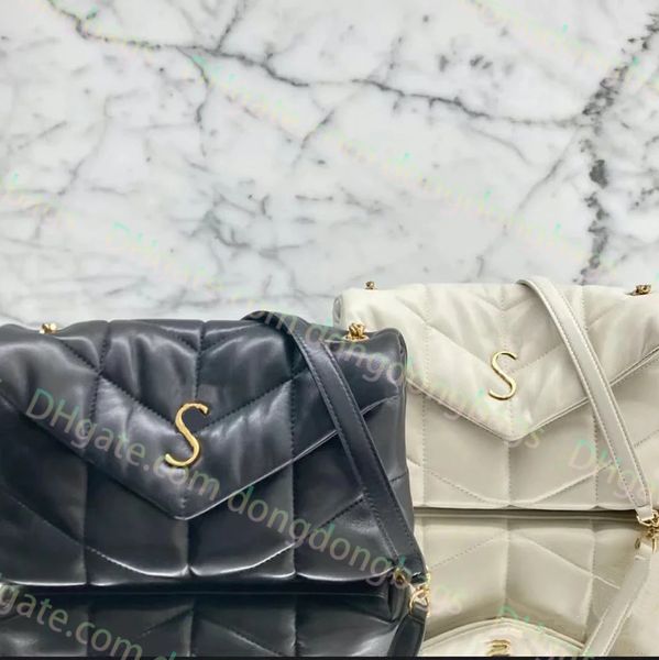 Top-Marke Original hochwertige hochwertige Damen-Umhängetaschen Modedesigner-Luxus-Handtaschen Geldbörsen LOULOU PUFFER CHAIN Taschen Markenklassische Flip-Tragetaschen aus mattem Leder