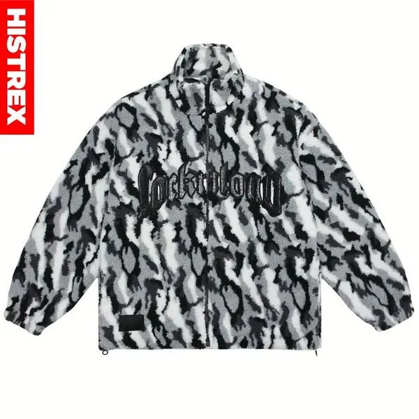 Piumino da uomo Parka di marca invernale in pile soffice giacca da uomo streetwear harajuku modello serpente leggero caldo parka giacche cappotto da uomo 231005