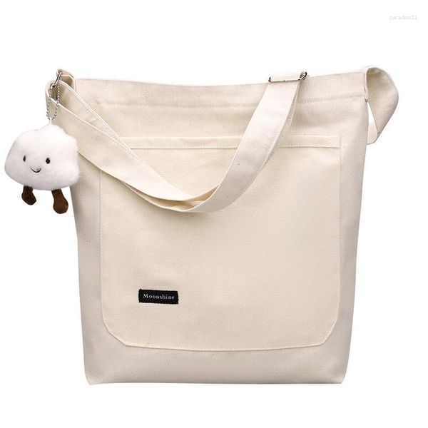 Einkaufstaschen Frauen Leinwand Umhängetasche Druck Damen Casual Handtasche Wiederverwendbare Große Kapazität Baumwolle Tote Strand Stoff Eco